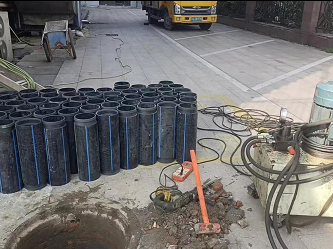 城中PE置换管厂家 DN315置换管 非开挖管短管置换